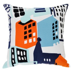 Abstract City Cushion - 45x45cm